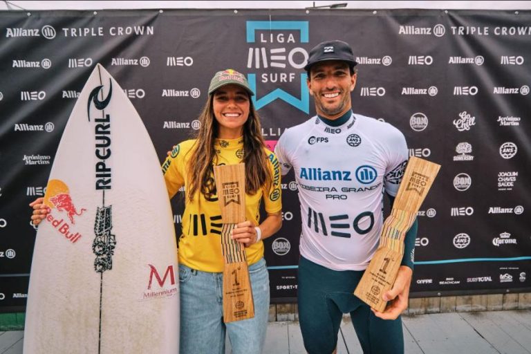 Teresa Bonvalot e ‘Kikas’ vencem etapa da Liga portuguesa de surf nos Açores